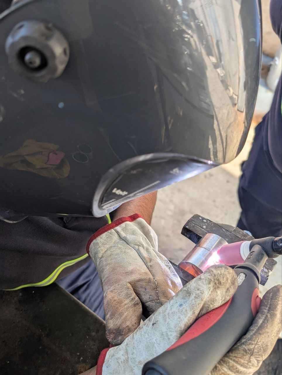 Formación TIG sobre acero inoxidable, técnica de aporte