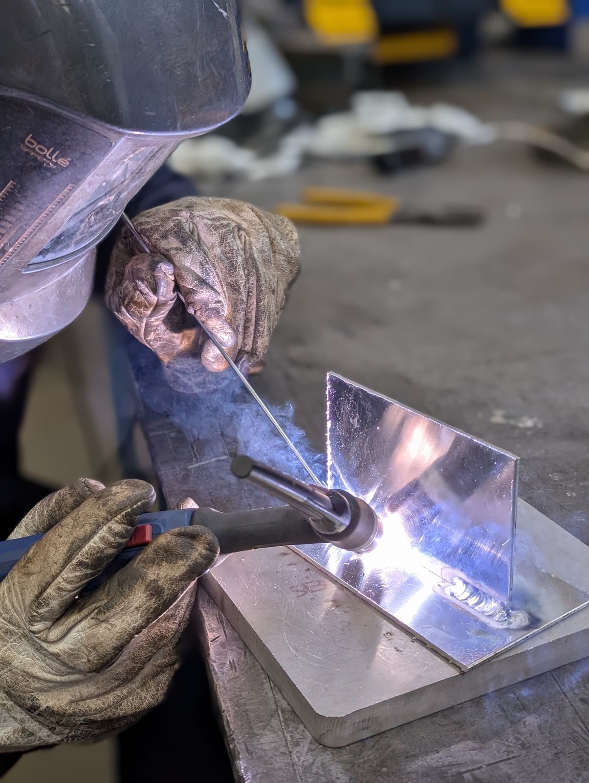 Soldadura TIG estructural en perfil de aluminio