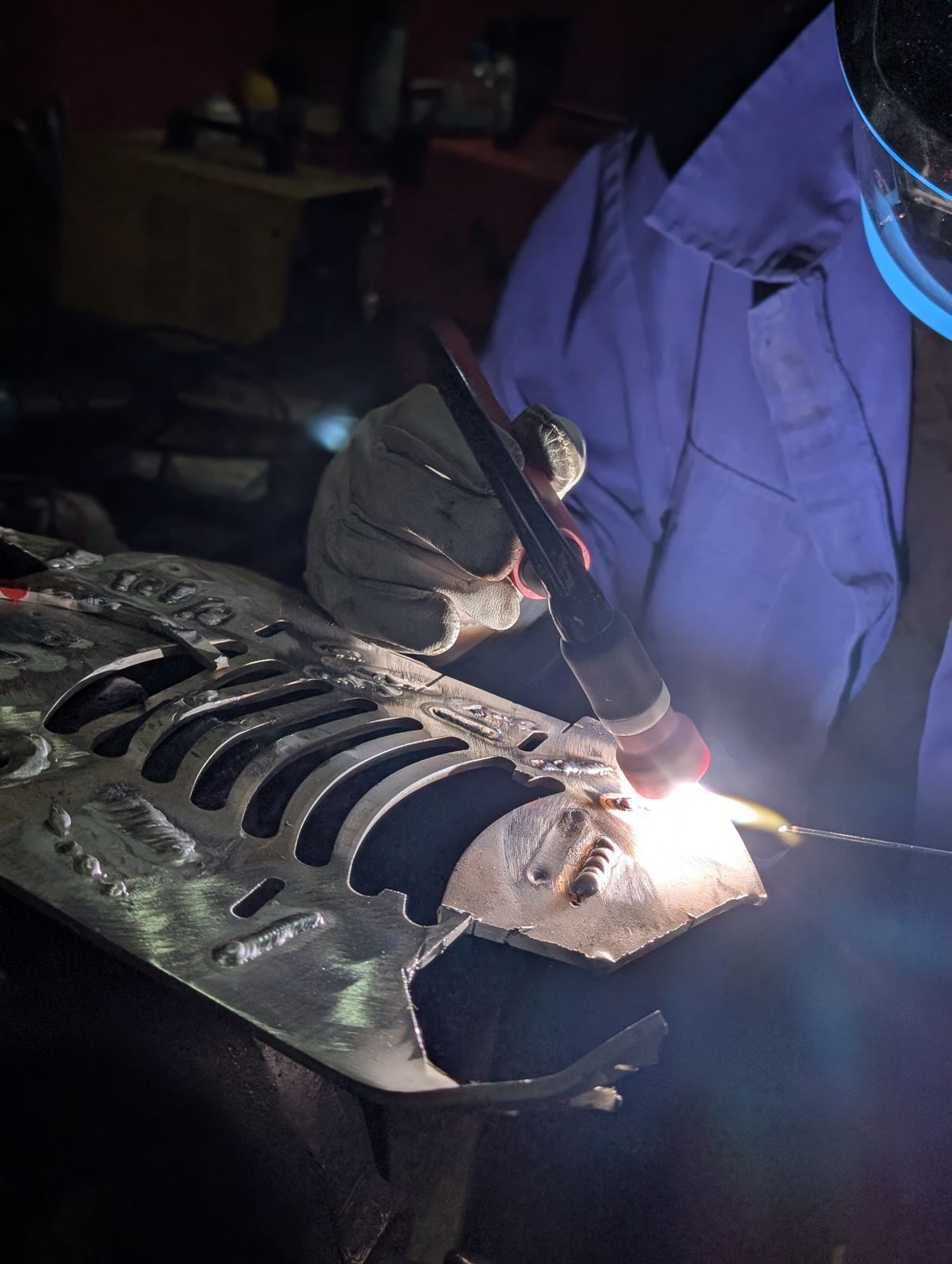 Reparación TIG en pieza de fundición de aluminio
