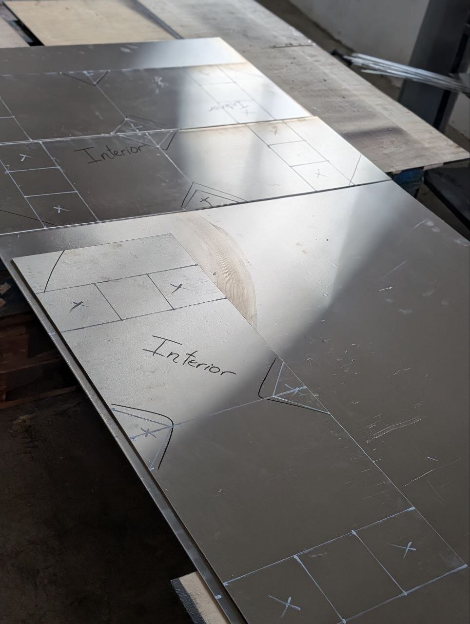 Chapas de aluminio 5754 marcadas para fabricación de depósito
